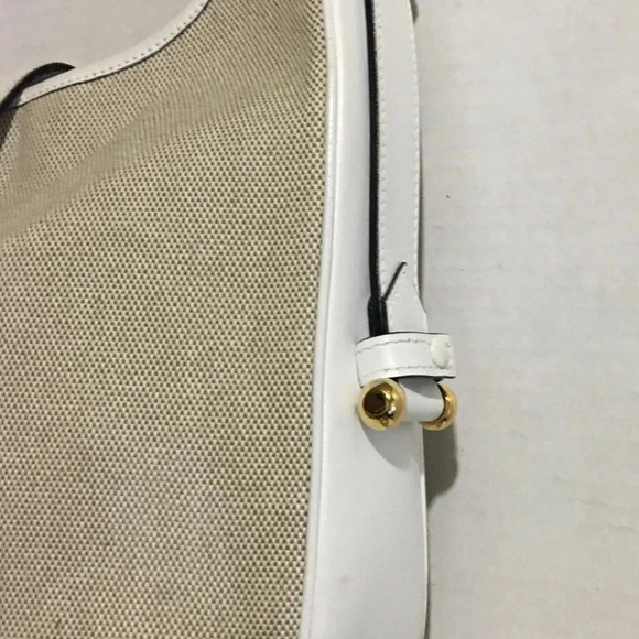 Suarez beige canvas/ leather shoulder handbag - Picture 5 of 8